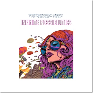 Psychedelic Vibes Infinite Possibilities Posters and Art